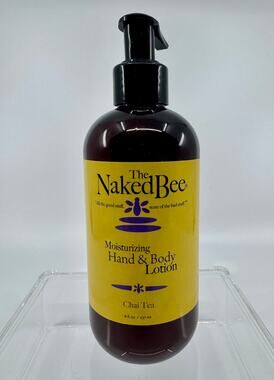 The Naked Bee Chai Tea Lotion Moisturizing Hand & Body (1) bottle 8 oz with pump